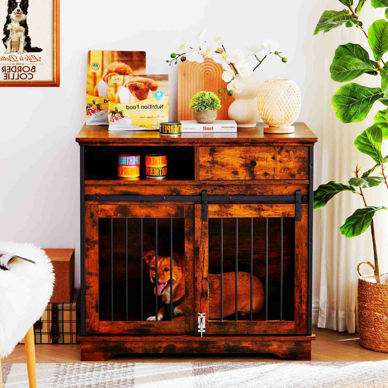 Niche pour chien Daniellie, Brun rustique