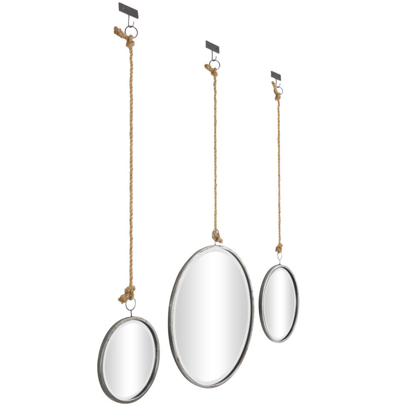 Ensemble de 3 miroirs muraux Cline