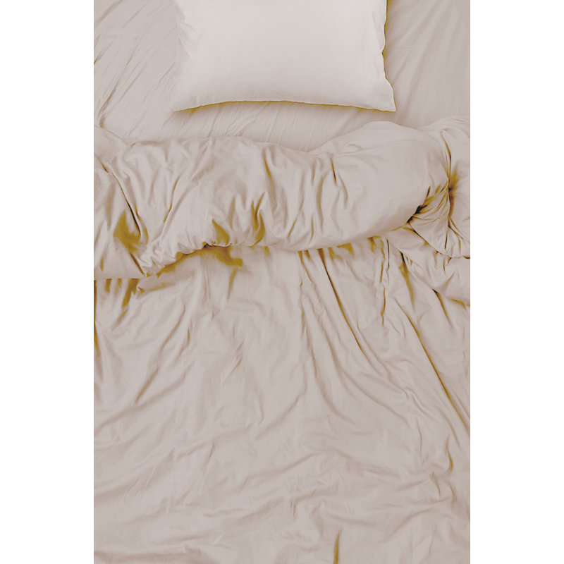  Ensemble de draps en rayonne de bambou Hotel Quality, Grand + 4 taies d'oreiller, Crème