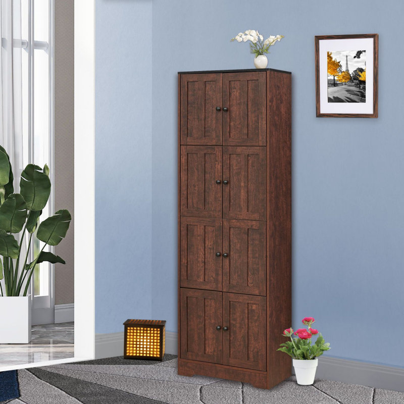 Armoire de rangement de 24 po de largeur Vetka, Noyer