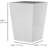 Resin Wastebasket, 7Qt, White