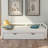 Extending Wooden Daybed with Trundle, White Finish-763770594