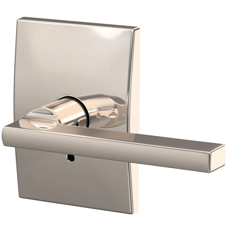 Latitude Custom Latitude Non-Turning Lever with Century Trim, Polished Nickel