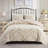 3 Piece King/ King Cotton Chenille Bedding With Matching Shams Duvet Cover For King, And Stylish