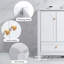 Ensemble de meuble-lavabo 48 po avec lavabo en céramique, armoire de rangement abondante, 4 portes à fermeture en douceur et 2 tiroirs-115922370