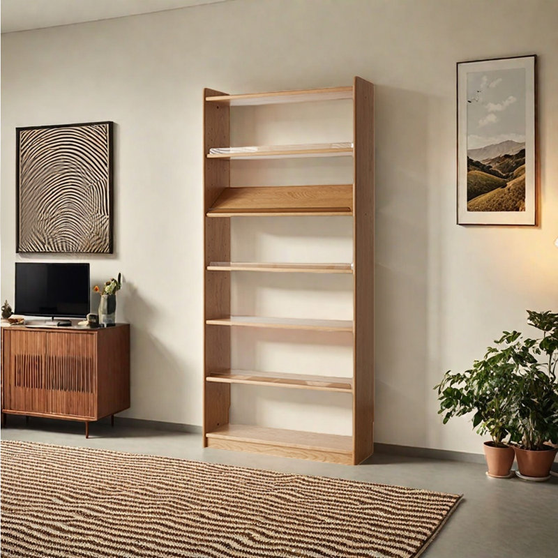 Bibliothèque américaine simple et pratique, H 78,74 po x l 35,43 po x P 11,81 po