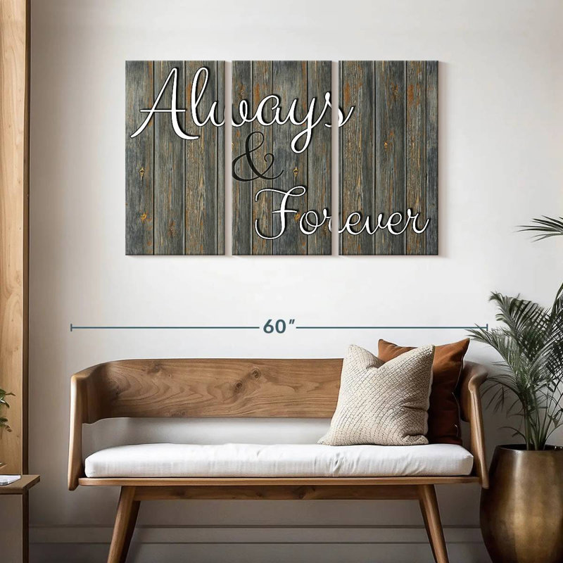 Tergel Always Forever Typography, 28" H x 45" W