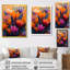 Orange orange, coucher de soleil, symphonie d'oiseaux du paradis - impression d'art mural oiseaux du paradis-248383508-248383511