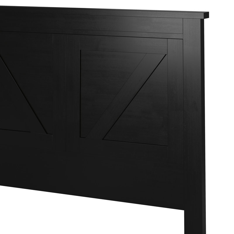 Faulkner Solid Wood Headboard, Twin, Black
