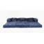 Boneless Compression Convertible Floor Sofa Bed With Fixed - Shape Frame, Boneless Modular Sectional, No Assembly, Ideal For Multi - Purpose Spaces-5640604