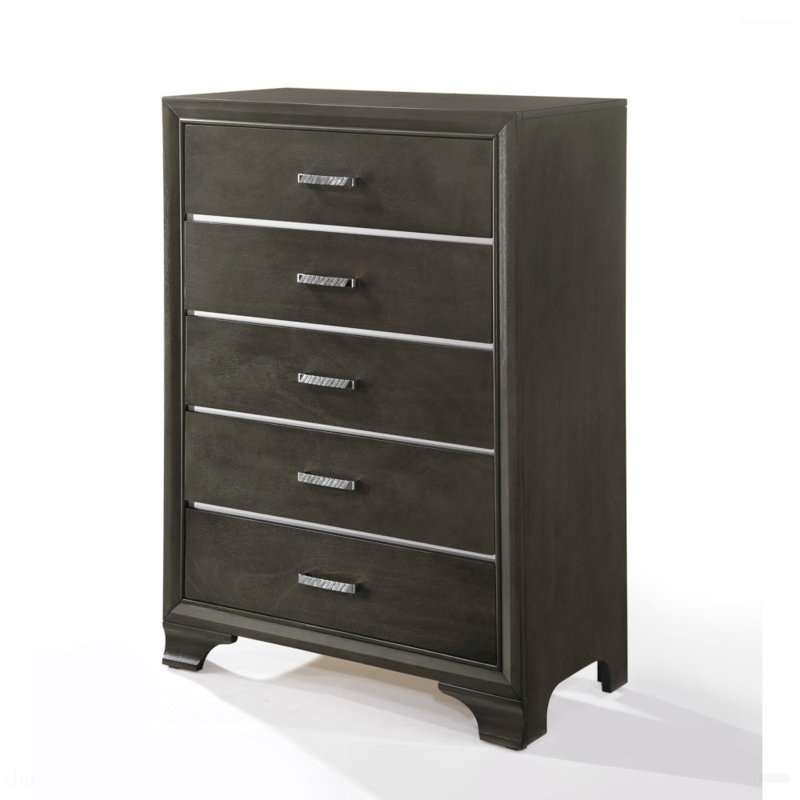 Commode à finition grise