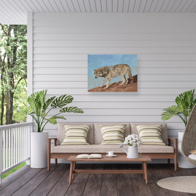 David Stribbling RED ROCK WOLF Outdoor  Canvas
