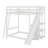 Full Over Full Bunk Bed With Ladder, Slide And Shelves-1284071349