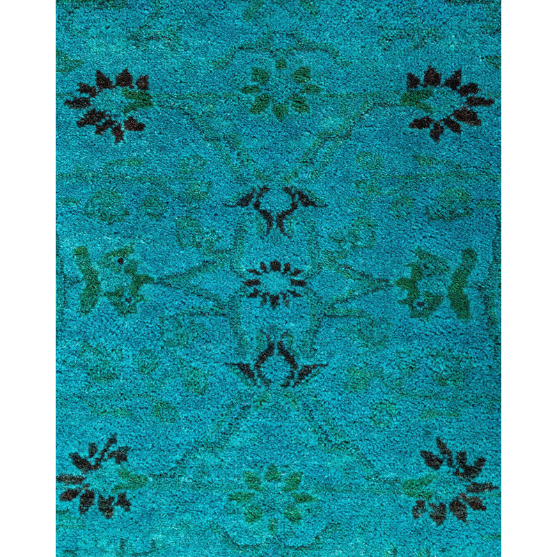 Overyed One-of-a-Kind Rectangle 3'2" x 5'1" Hand Knotted Area Rug
