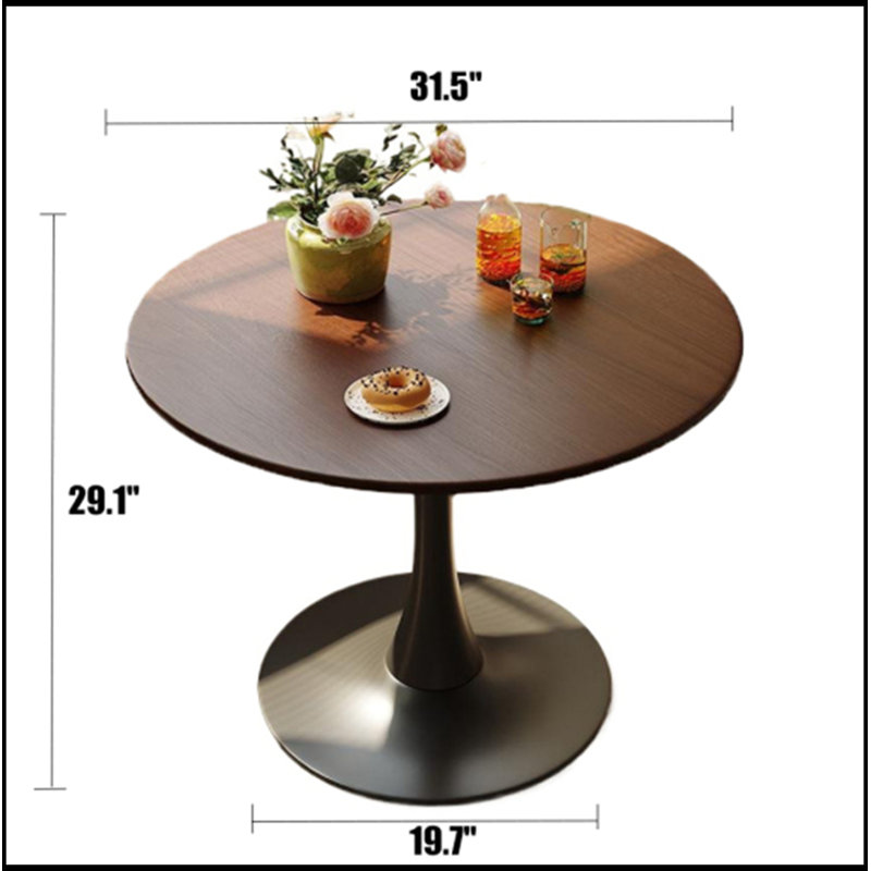 Rond Aayush avec base robuste, Brown