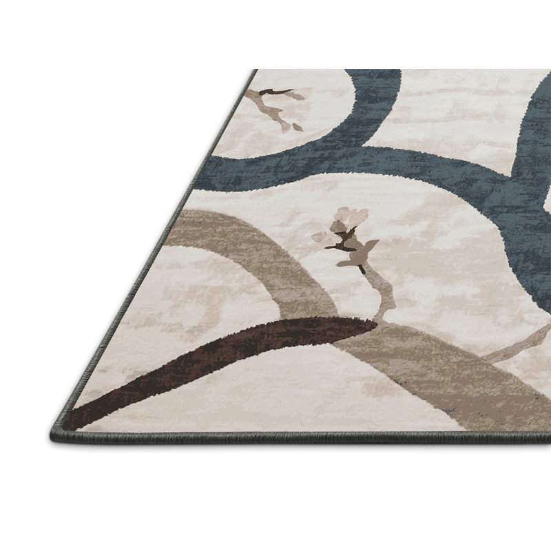 Silky Soft Plush Gray Area Rug, Round 6'