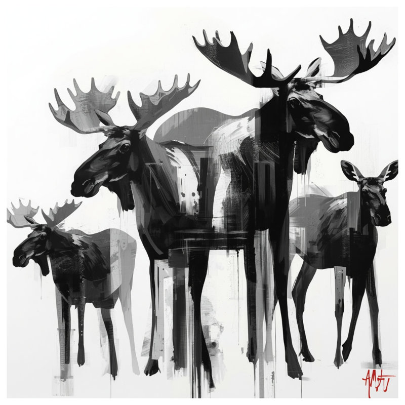 Housses de couette noir / blanc / orignal, Très grand lit