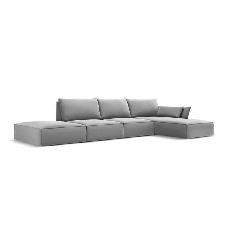 Alexsandro 5 Seater Corner Sofa , Right Hand Facing, Grey