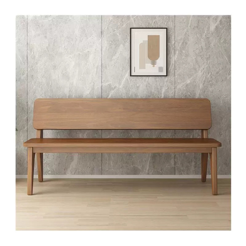 Banc en bois massif Letti, H 33,46 po x l 55,12 po x P 23,62 po