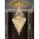 D48''x H120'' Extra Large Square 6 Tiers Chandeliers For High Ceilings Gold Ceiling Light