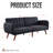 Argene 76" Upholstered Tight Back Convertible Sofa-55337067
