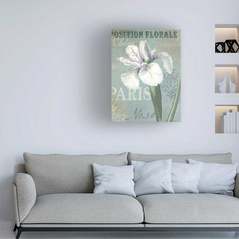 Art mural sur toile tendue - Gail Fraser «Flower Show - Paris 4», art mural pour salon, chambre à coucher ou bureau - 35 x 47
