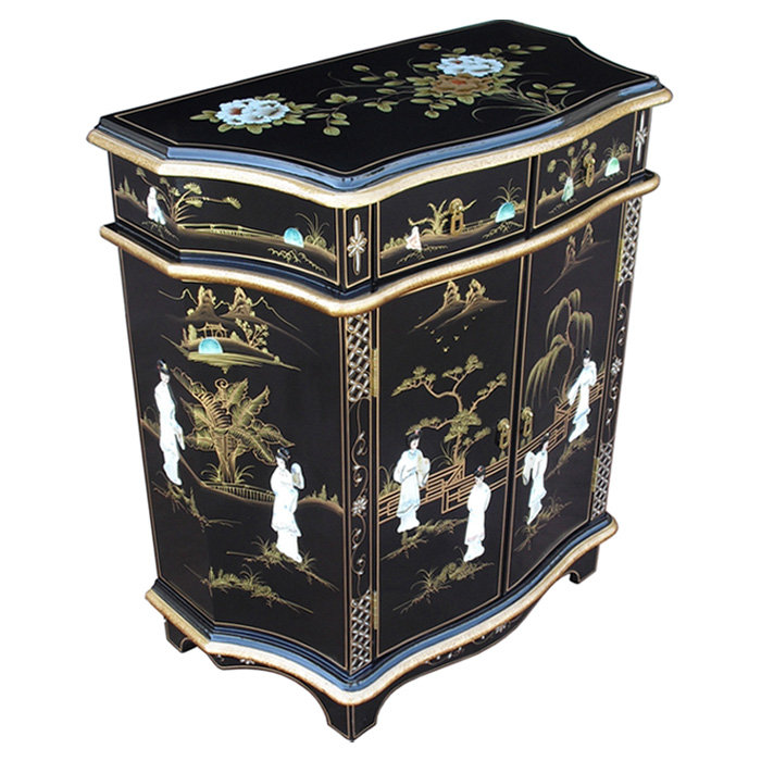 Mother of Pearl Solid Wood 76.2 cm W Chest of 2 Drawers