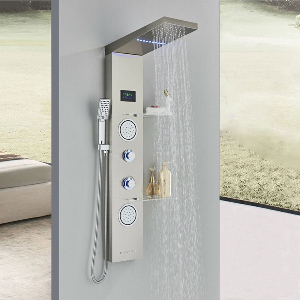 AlenArtWater 48.8'' Shower Panel with Fixed Shower Head Wayfair