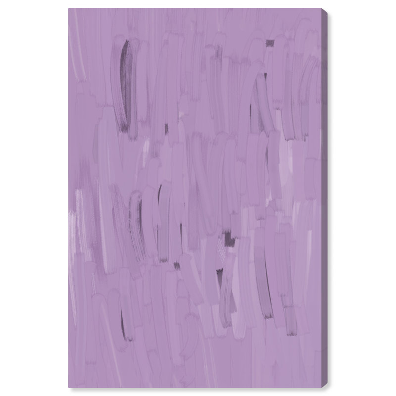 Abstrait mauve, reproduction d'art moderne sur toile mauve moderne et contemporaine, H 24 po x l 16 po x P 0,8 po
