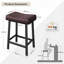 Upholstered Counter Stool with Metal Frame-2096244127-2096244112