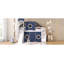 Lit mezzanine simple avec tente et tour-711520097