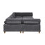 Canapé modulaire à large assise en velours côtelé-134737129