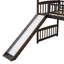 Lit mezzanine simple avec glissoire, - offre une aire de jeu confortable qui répond à vos besoins d'espace-487231058