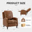 Fauteuil inclinable en cuir Clarina-109324981