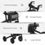 HOMCOM Rollator Walker Lightweight Mobility Walker with All-Terrain Wheels