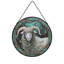 Ram au milieu des panneaux de vitrail floral Suncatcher pour décor de fenêtre-129206259