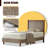 Wooden platform bed with upholstered base-2029263069-2029263070