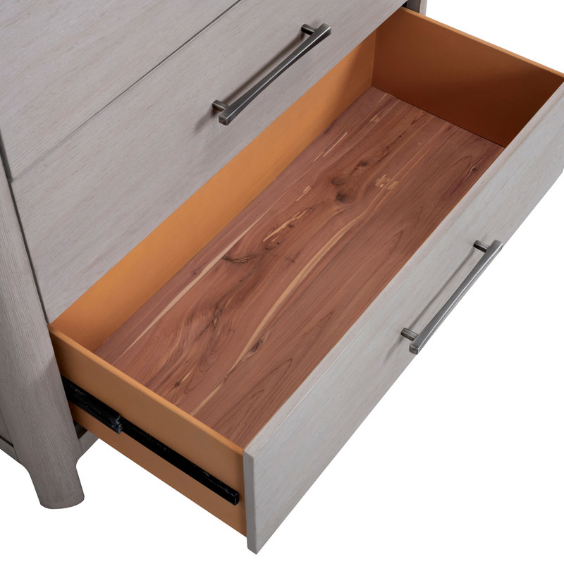 Commode 5 tiroirs en bois massif Achen