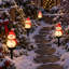 Décorations de Noël, lumières de paysage, lumières décoratives d'extérieur