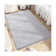 Davyn Solid Handmade Faux Fur Area Rug in Gray