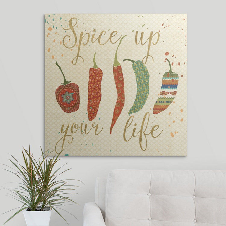 «Mexicain Fiesta V» par Véronique Charron, impression, H 16 po x l 16 po x P 1,5 po, Toile