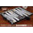 Gray/Black Backgammon Board Game