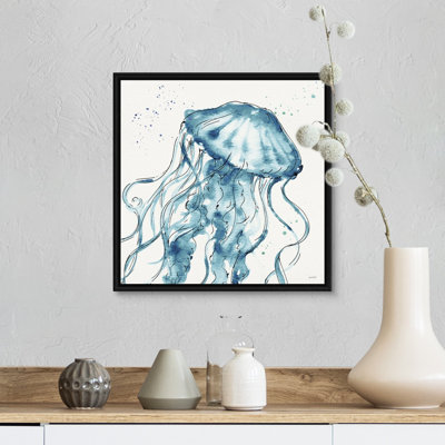 " Deep Sea X Teal " by Anne Tavoletti Painting Print