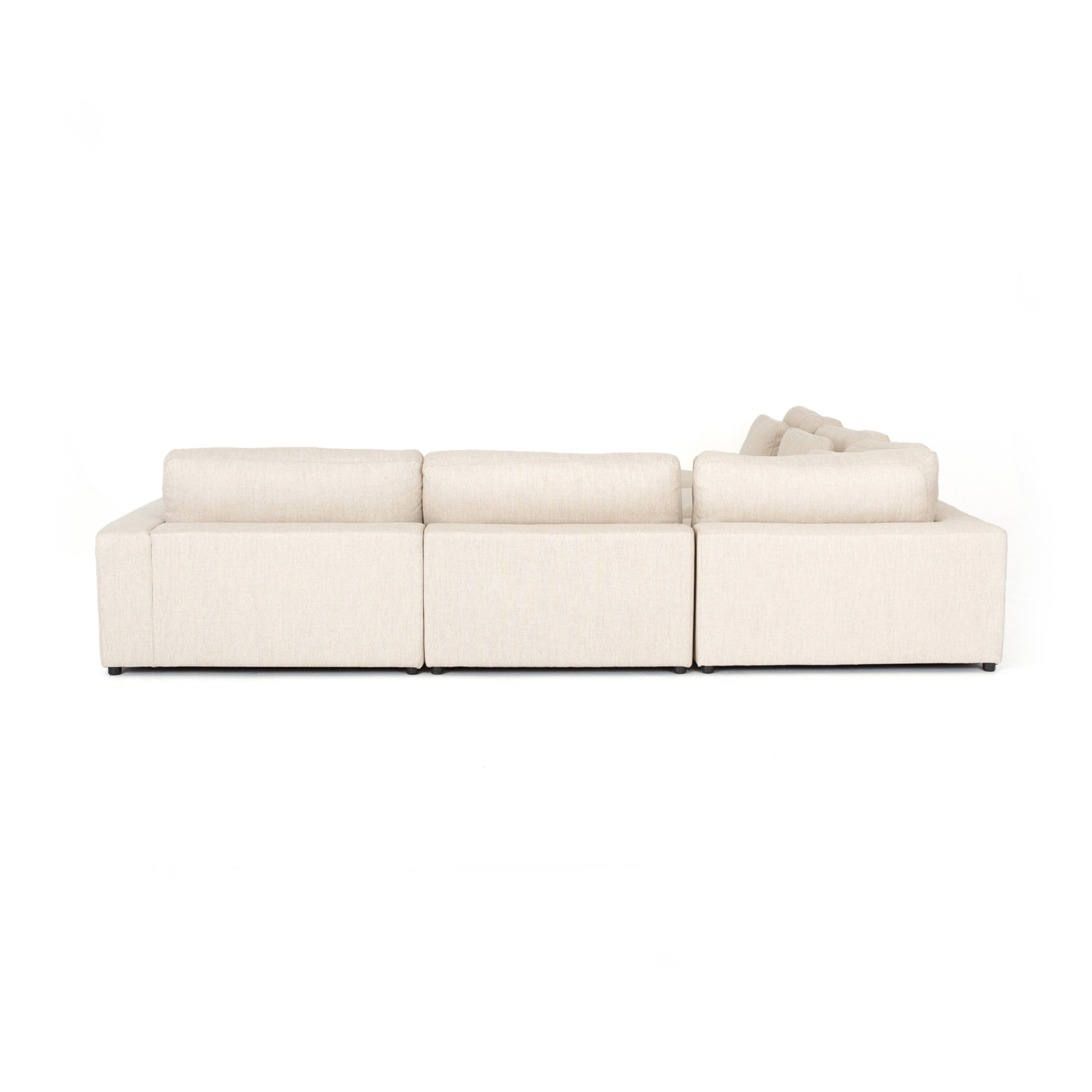 Palla Modular Upholstered L-Sectional, Right Hand Facing, Essence Natural Rayon / Viscose