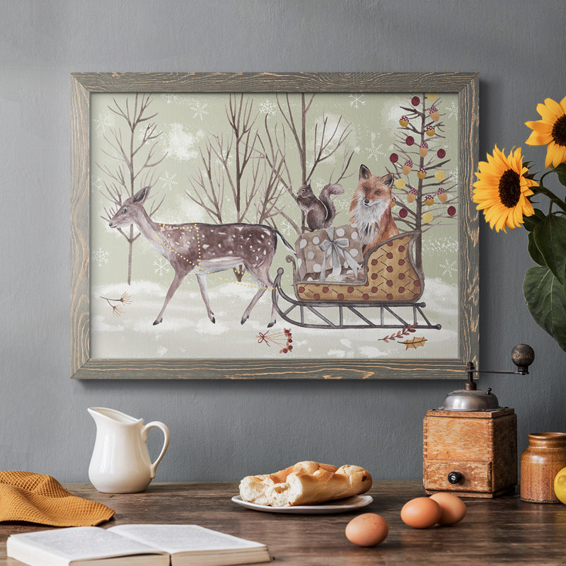 Christmas Time Collection A, reproduction d'art sur toile, Gris, H 22 po x l 32 po