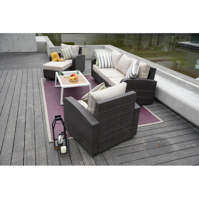5 - Person Patio Conversation Set with Cushions