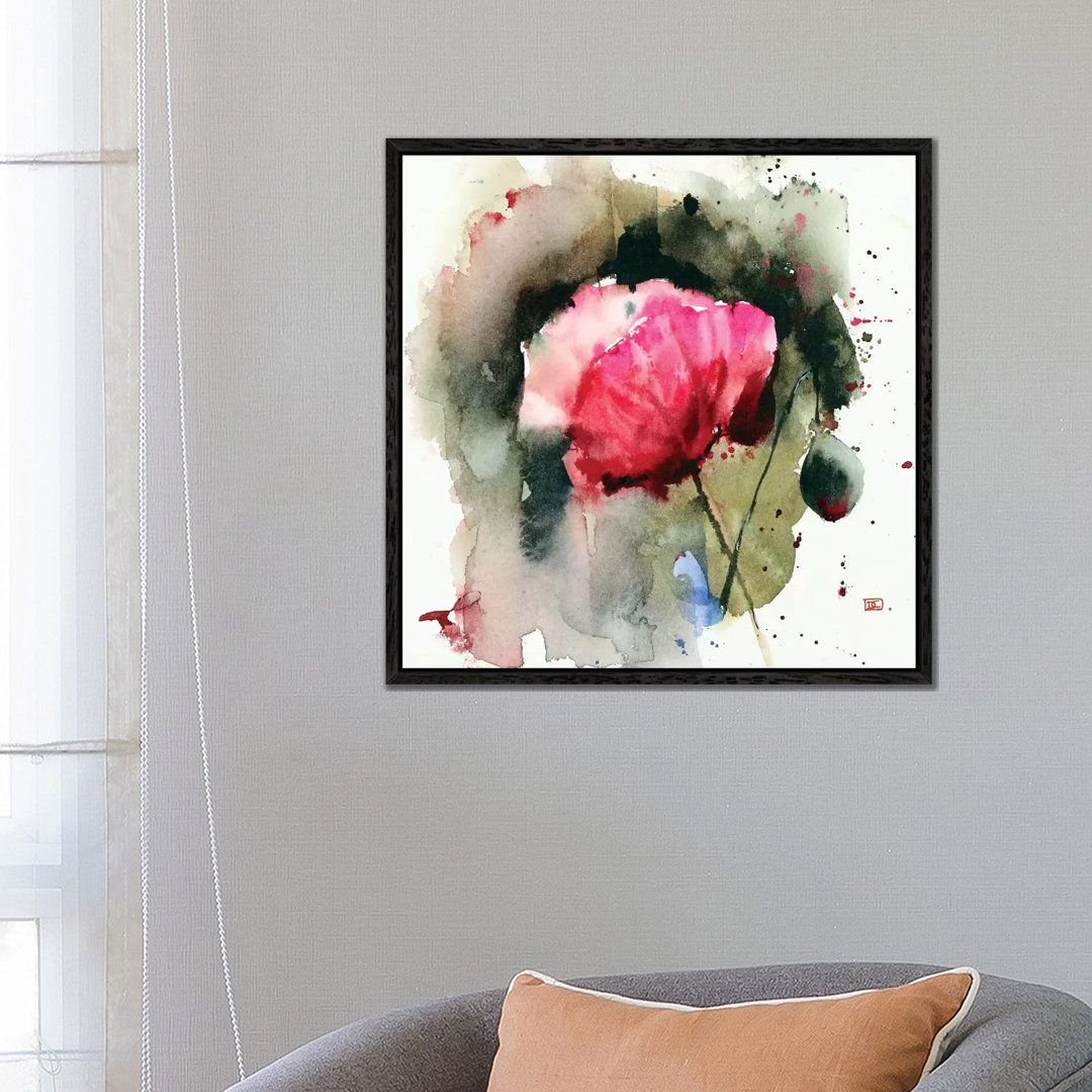 Evening Poppy von Dean Crouser - Galerie-umwickelte Leinwand Giclée auf Leinwand