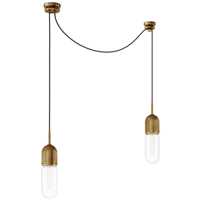 Junio 2 - Light Chandelier, Clear, Polished Nickel