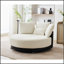 Fauteuil pivotant surdimensionné confortable avec support pour téléphone réglable et revêtement en polyester pour une détente et un confort accrus-1737534529