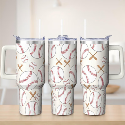40 oz Tumbler  with Lid and Straw  Stainless steel  Insulated tumblers